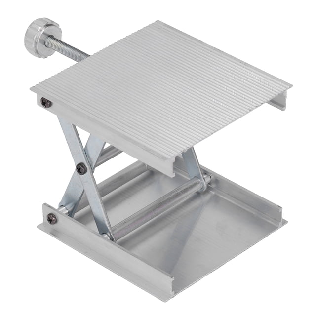 Plataforma elevadora de herramientas de medición, plataforma elevadora de laboratorio Plataforma elevadora manual de 90x90 mm Soporte elevador ajustable Robusto y resistente