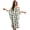 Paw Pattern Cream White, variant on SEANATIVE Caftans for Women Beach Cover Up Swimsuit Coverups Swimwear Kaftan Dresses Long Caftans Plus Size Batwing Sleeve Swimsuit Coverup V Neck Summer Beach Dress, Planet Pattern Black