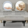 thumbnail image 4 of Roomfitters Ottoman Bench with Roman Column Feet, Gray, 4 of 9