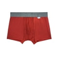thumbnail image 3 of Bóxer Zaga para Hombre, Corto Microfibra Rojo Gris 2 Piezas Talla M, 3 of 4