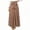 Coffee, variant on Jane Wardrobe Wrap Tie High Waist Cotton Blend A-Line Maxi Skirt Women Flowy Wide Swing Vacation Casual Long Skirt 1PC S-XXL Plus Size Friendly