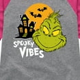 thumbnail image 3 of The Grinch - Grinch Spooky Vibes - Toddler & Youth Girls Raglan Graphic T-Shirt, 3 of 5