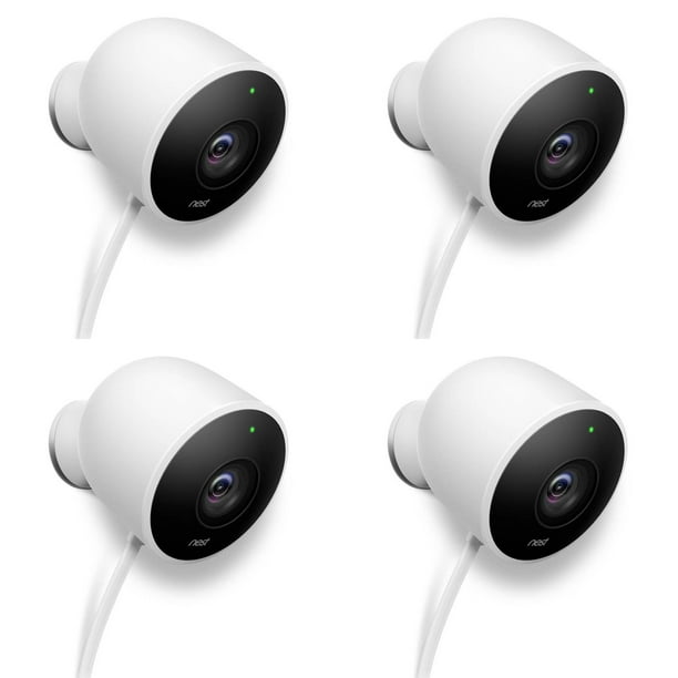 Nest Cam Outdoor Hd 2 Way Audio Security Surveillance Camera Nc2100es 4 Pack Walmart Com