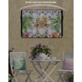 thumbnail image 6 of Outdoor TV Cover 70 to 75 Inch Weatherproof, Tropical Coastal Waterproof TV Screen Protector for Outside Decor with Zipper and Pocket 68"L x 42"H , Vintage Dwarf Shell Starfish Butterfly Palm Tree, 6 of 7
