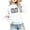 White, variant on Elainilye Fashion Kids Girls Crewneck Oversized Sweatshirt Toddler Clothes Long Sleeve Pullover Tops Sizes 1-12Y,Gray
