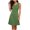 Army Green, variant on Einccm Women's Sleeveless V Neck Ruched Drawstring Mini Dress Solid Color Bodycon Wrap Style for Casual Summer Wear, Date Night, Parties and Weekend Outfits