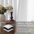 thumbnail image 6 of TOPICK Solid Blackout Curtain Drapes Panel Pair, Set of 2, 30" W x 63"L, White, 6 of 12