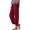 Red, variant on Miqool Women's Linen Baggy Palazzo Pants High Waisted Wide Leg Lounge Pants Lightweight Casual Loose Fit Beach Yoga Trousers with Drawstring Waist and Pockets