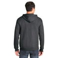 thumbnail image 3 of Gildan Heavy Blend Zip Up Hoodie, Midweight Hoodie, Fleece Hooded Sweatshirt, Dark Heather, 3XL, 3 of 5