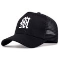 thumbnail image 4 of Unisex Gothic Letter Embroidery Baseball Net Caps Spring and Summer Outdoor Adjustable Casual Hats Sunscreen Hat Black Gold Adjustable, 4 of 6