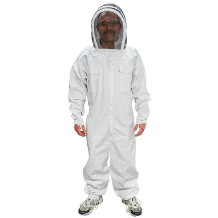 MANN LAKE Economy Beekeeper Suit with Self Supporting Veil