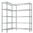 thumbnail image 6 of Ktaxon 1500LBS Heavy Duty Wire Shelving, 5-Tier Extra-wide Metal Shelves, Steel Garage Storage Rack, Adjustable DIY Commercial Shelving for Pantry Storage Organizer, 58"W x 13.8"D x 71"H,Chrome, 6 of 18