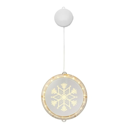 

FOCUSNORM Christmas Round Window Lights Christmas Indoor Window Lights Decor