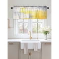 thumbnail image 2 of Valances for Windows Abstract Grey Rod Pocket Cafe Window Treatments Valance Curtains for Kitchen Bathroom Laundry Basement Windows 54"x18", 2 of 9