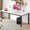 Slate Color, variant on Accreate Versatile Industrial Dining Table, Large Rectangle Table with Sturdy Metal Legs, Elegant Round Corners, Waterproof Surface for Kitchen, Conference Room, or Workspace