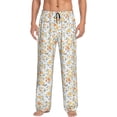 thumbnail image 2 of Goofa Floral1 Printed Soft Pajama Pants for Men, Wide Leg Comfy Casual Lounge Yoga Pants-Medium, 2 of 9