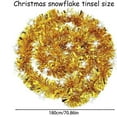 thumbnail image 3 of STPToys 70.8 inch Tinsel Garland Decoration,Glitter Shiny Metallic Tinsel Twist Garland Ornaments for Party Holiday Wedding Birthday Tree Wall - Gold, 3 of 7