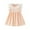 Light Orange, variant on WOLLED Little Girls Crewneck Dresses for Kids Toddler Cute Ruffle Princess Dress Summer Cotton Casual Dress Sundress for 1-8 Years