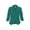 Hunter Green, variant on Women's Casual Fitted Blazer Draped Open Front with Ruched 3/4 Sleeves (S-3XL)