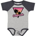 thumbnail image 3 of Inktastic California with Triangle and Palm Trees Boys or Girls Baby Bodysuit, 3 of 5