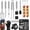 Silver, variant on 23pcs Heavy Duty Grilling Gifts for Men Dad Fathers Day, Extra Thick BBQ Accessories Tools Set, Stainless Steel Grill Utensils Kit with Meat Claws,Canvas Bag for Outdoor Camping Silver