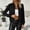 Black, variant on Women's Bomber Jackets, Casual Faux Suede Full Zip Long Sleeve Fall Outerwear Black Size 2XL