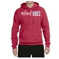 thumbnail image 2 of Mermaid Vibes Cute Shimmer | Mens Fashion Hooded Sweatshirt Graphic Hoodie, Vintage Heather Red, 2XL, 2 of 3