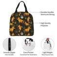thumbnail image 4 of KLL Funny Fox by the Field Print Insulated Lunch Bag Women, Reusable Cute Tote Lunch Box for Adult & Men, Leakproof Cooler Lunch Bags for Work Office Travel Picnic, 4 of 6