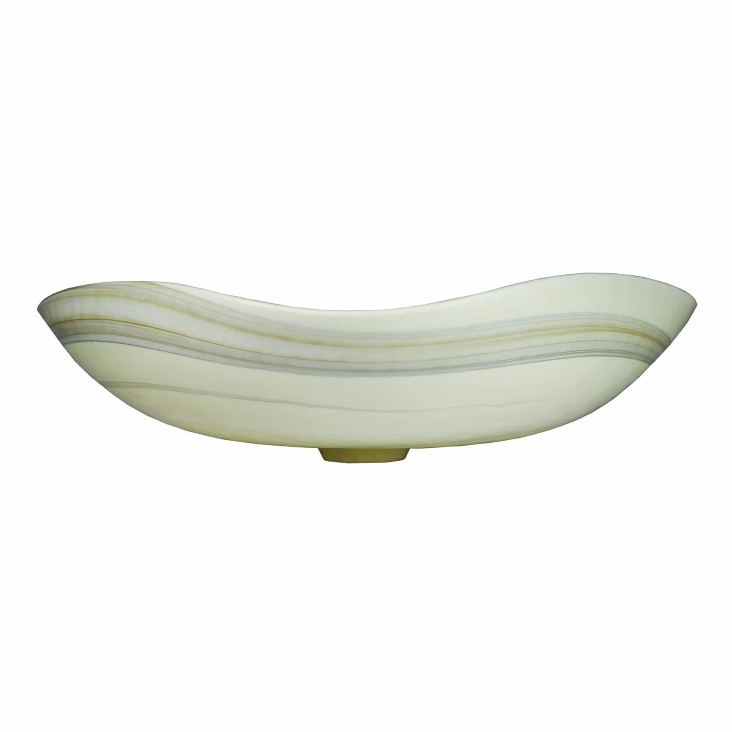 MR Direct MG1515 Abalone Glass 14.75 x 14.75 x 4.00 in Square Vessel Sink