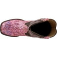 thumbnail image 6 of Roper Girls Southwest Glitter Square Toe Cowboy   Mid Calf Boots, 6 of 7