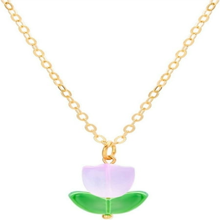 

JNZOUHA Enhance your style with beautiful fashionable floral initial letter necklaces - Elevate your look with this stylish elegant jewelry piece - Add instant elegance and style to you