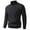 Black, variant on uikmnh Mens Sweater Half Zip High Neck Pullover Sweater Coat Soft Warm Knitted Top Casual Winter Wear Comfortable Lined Jacket Size:3XL