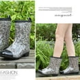 thumbnail image 6 of FAMTKT Women's Mid Calf Rain Boots Printed Water Proof Rubber Boots Short Garden Shose, Water Shoes, Beach Accessories, 6 of 6
