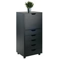 thumbnail image 6 of Winsome Halifax 5-Drawer Storage Mobile Cabinet 20616, Black Finish, 6 of 10