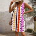 thumbnail image 4 of Pisexur Robe d'Été pour Femme 2024, Robe Midi Décontractée de Plage Sans Manches, Imprimé Floral, Robe d'Été Ample avec Poche, Tailles P à 2TG, 4 of 6