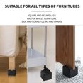 thumbnail image 3 of 2 Pcs 3 Inch Bed Riser Furniture Lift Height Plastic Riser for Most of Bed Table Desk, 3 of 7