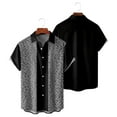 thumbnail image 2 of Mens Short Sleeve Button Down Shirts 3xlt Shirts for Men Graphic Tees T Shirts for Man Big and Tall Shirts for Men Button Down Long Sleeve Linen Shirts for Men Long Sleeve Slim Fit, 2 of 5