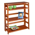 thumbnail image 3 of Flip Flop 3-Shelf Folding Bookcase, Multiple Finishes, 3 of 12