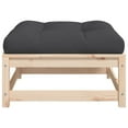 thumbnail image 3 of vidaXL Garden Footstool with Cushion Solid Wood Pine, 3 of 5