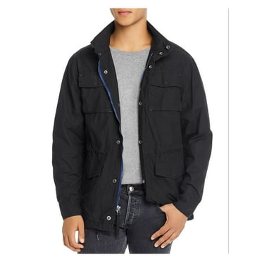Pacific and Park Mens Black Cotton Zip Up Jacket M