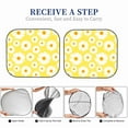 thumbnail image 7 of Uemuo Daisies Flowers Printed 2 PCS Car Windshield Sun Shade, Auto Sun Heat and UV Rays Blocker, Foldable Automotive Front Window Sunshade Protector, 7 of 7
