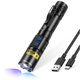 thumbnail image 1 of Linterna UV DARKBEAM A900 de doble luz 365 nm y 395 nm, recargable por USB, 1 of 8