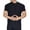 Black, variant on Men's Crew Neck Short Sleeve Polyester T-Shirt Slim Fit Basic Casual Top Lightweight T-Shirt