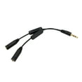 thumbnail image 3 of EXHUMKY Headphone Splitter for Headphones 1Set with Black Plastic and Microphone Compatibility, 3 of 7
