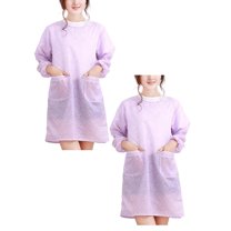 Clearance Apron Sleeve under $7 Long Sleeve Aprons For Women Cooking Garden Apron Adult Smock Women Floral Long Sleeve Kitchen Cooking Baking Apron Working Smock
