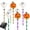 D, variant on Halloween Decor Outside Solar Lights Outdoor 6 Pack Pumpkin Stake Lights Waterproof Yard Pathway Markers for Holiday Walkway Landscape Lawn Decoration Style E