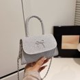 thumbnail image 3 of Bolso bandolera pequeño cuadrado con lazo estilo occidental, sencillo y de alto valor, estilo occidental, para mujer, 2025, 3 of 5