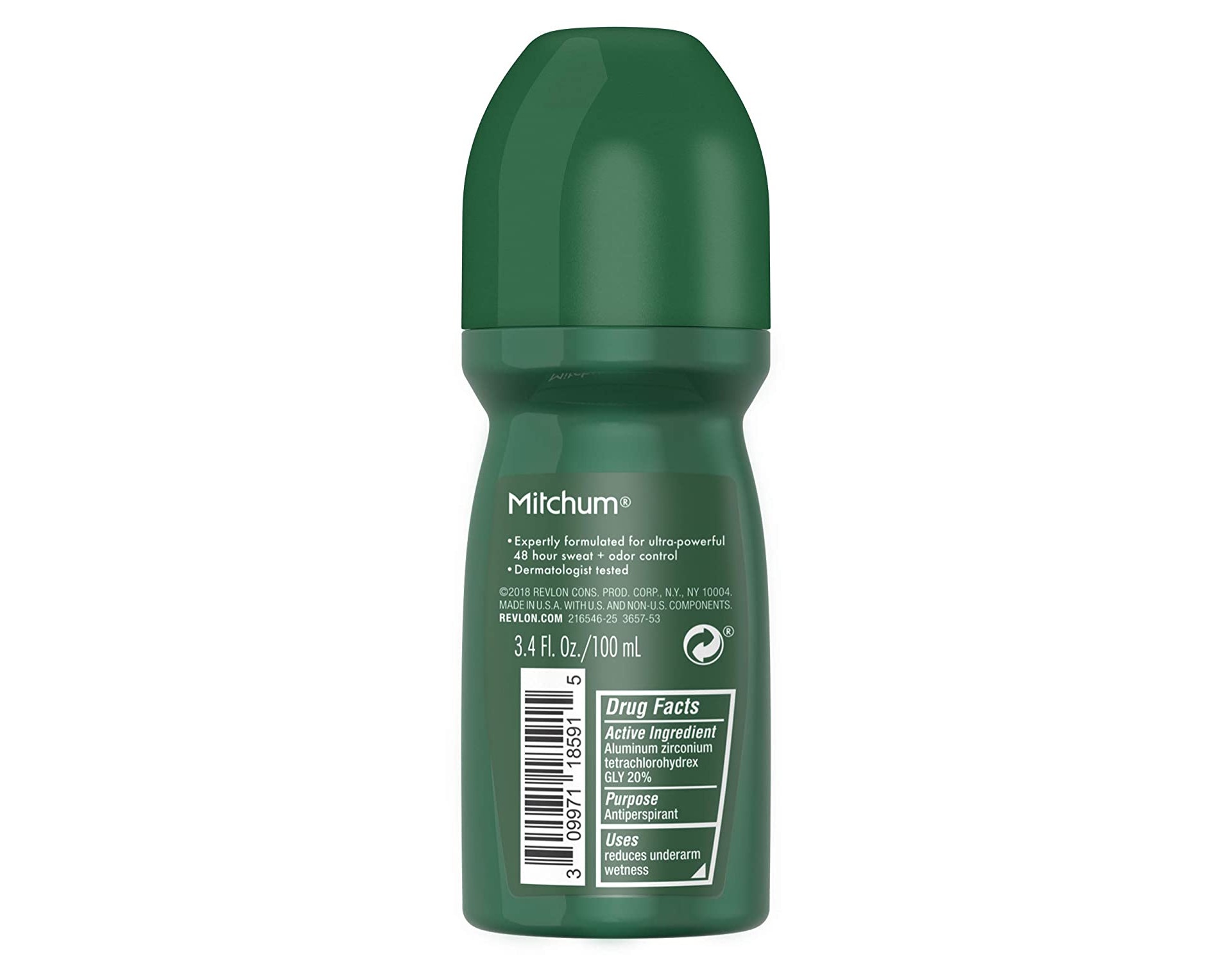 Mitchum Anti-Perspirant & Deodorant Roll-On, Triple Odor Defense, 48HR Protection, Unscented 3.4 FL OZ - 6 Pack