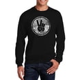 thumbnail image 1 of LA Pop Art Men's Word Art Crewneck Sweatshirt - MAKE LOVE NOT WAR, 1 of 2
