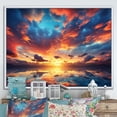 thumbnail image 2 of Designart "Magical Sunset Skies I" Oversized Landscapes Framed Wall Art - Traditional Blue Sky Bedroom Framed Canvas Wall Art, 2 of 7